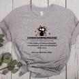 Cat Exhausted Teacher Exhausterwhelmulated Definition Women's Heather T-Shirt Athletic Heather Cat Exhausted Teacher Exhausterwhelmulated Definition Women's Heather T-Shirt Athletic Heather