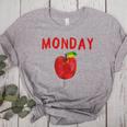 Caterpillar Friday Fruit Kindergarten Teacher Men Women Kids Women's Heather T-Shirt Athletic Heather Caterpillar Friday Fruit Kindergarten Teacher Men Women Kids Women's Heather T-Shirt Athletic Heather