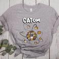 Catom Science Teacher Chemistry Lover Physics School Cat Women's Heather T-Shirt Athletic Heather