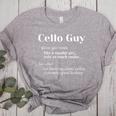 Cello Guy Definition Cello Player Classical Music Teacher Women's Heather T-Shirt Athletic Heather