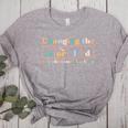 Changing The World Science Of Reading Women Men -Adults Dyslexia Teacher Women's Heather T-Shirt Athletic Heather
