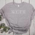 Chemistry Teacher Nachos Periodic Table Adults Short Sleeve Classic Fit Collarless Crew Neck T-Shirt Small Women's Heather T-Shirt Athletic Heather