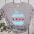 Chicago Flag Teacher School Cute Women's Heather T-Shirt Athletic Heather