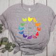Chicken Themed Color Wheel Educational Art Teacher Artist Men Women Girls Kids Women's Heather T-Shirt Athletic Heather Chicken Themed Color Wheel Educational Art Teacher Artist Men Women Girls Kids Women's Heather T-Shirt Athletic Heather
