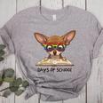 Chihuahua 100 Days Of School Rainbow Glasses Teacher Women's Heather T-Shirt Athletic Heather Chihuahua 100 Days Of School Rainbow Glasses Teacher Women's Heather T-Shirt Athletic Heather
