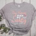 Childcare Provider Daycare Teacher Stole My Sanity Women's Heather T-Shirt Athletic Heather
