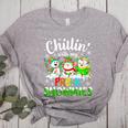 Chillin With My Pre-K Snowmies Christmas Teacher Xmas Women's Heather T-Shirt Athletic Heather Chillin With My Pre-K Snowmies Christmas Teacher Xmas Women's Heather T-Shirt Athletic Heather