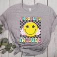 Choose To Include Special Education Teacher Autism Awareness Women's Heather T-Shirt Athletic Heather