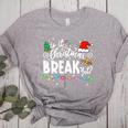 Is It Christmas Break Yet Teacher Xmas Light Santa Hat Women's Heather T-Shirt Athletic Heather Is It Christmas Break Yet Teacher Xmas Light Santa Hat Women's Heather T-Shirt Athletic Heather