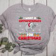 Christmas Math Teacher Hippopotenuse Math Lovers Xmas Women's Heather T-Shirt Athletic Heather