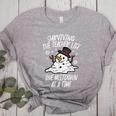 Christmas Surviving Teacher Life Meltdown Xmas Women Men Women's Heather T-Shirt Athletic Heather