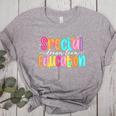 Color Special Education Squad Groovy Dream Team SPED Teacher Women's Heather T-Shirt Athletic Heather