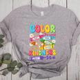 Color The World With Kindness Teachers Back To School Women's Heather T-Shirt Athletic Heather Color The World With Kindness Teachers Back To School Women's Heather T-Shirt Athletic Heather