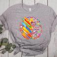 Colorful Brain Art Teacher Artist Painter Student Women's Heather T-Shirt Athletic Heather
