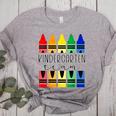Colorful Crayon Kindergarten Team Tee For Teachers Students Men Women Kids Women's Heather T-Shirt Athletic Heather Colorful Crayon Kindergarten Team Tee For Teachers Students Men Women Kids Women's Heather T-Shirt Athletic Heather