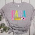 Colorful PARA Teacher Paraprofessional Cute Pencil Women's Heather T-Shirt Athletic Heather Colorful PARA Teacher Paraprofessional Cute Pencil Women's Heather T-Shirt Athletic Heather