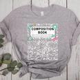 Composition Book Notebook Teachers Matching Group Halloween Women's Heather T-Shirt Athletic Heather Composition Book Notebook Teachers Matching Group Halloween Women's Heather T-Shirt Athletic Heather