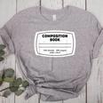 Composition Notebook Halloween Costume Teacher Student Women's Heather T-Shirt Athletic Heather Composition Notebook Halloween Costume Teacher Student Women's Heather T-Shirt Athletic Heather