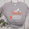 Computer Teacher Halloween Spooky Men Women Kids Women's Heather T-Shirt Athletic Heather Computer Teacher Halloween Spooky Men Women Kids Women's Heather T-Shirt Athletic Heather
