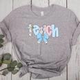 Coquette Bow Teach Teacher Happy First Day Back To School Women's Heather T-Shirt Athletic Heather