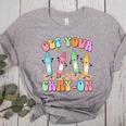 Get Your Cray-On Preschool Teacher Kindergarten Teacher Women's Heather T-Shirt Athletic Heather Get Your Cray-On Preschool Teacher Kindergarten Teacher Women's Heather T-Shirt Athletic Heather