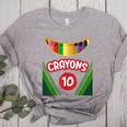 Crayon Box Fun Teacher Student Crayon Squad Halloween 2022 Women's Heather T-Shirt Athletic Heather