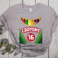 Crayon Box Fun Teacher Student Crayon Squad Halloween 2023 Women's Heather T-Shirt Athletic Heather Crayon Box Fun Teacher Student Crayon Squad Halloween 2023 Women's Heather T-Shirt Athletic Heather