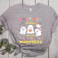 Creepin It Real With Kindergarten Monsters Halloween Teacher Women's Heather T-Shirt Athletic Heather Creepin It Real With Kindergarten Monsters Halloween Teacher Women's Heather T-Shirt Athletic Heather