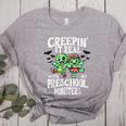Creepin It Real Monster School Preschool Teacher Halloween Women's Heather T-Shirt Athletic Heather Creepin It Real Monster School Preschool Teacher Halloween Women's Heather T-Shirt Athletic Heather