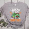 Creepin It Real Monster School Teacher Principal Halloween Women's Heather T-Shirt Athletic Heather Creepin It Real Monster School Teacher Principal Halloween Women's Heather T-Shirt Athletic Heather