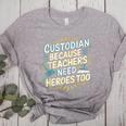 Custodian Because Teachers Need Heroes Too School Janitor Women's Heather T-Shirt Athletic Heather Custodian Because Teachers Need Heroes Too School Janitor Women's Heather T-Shirt Athletic Heather