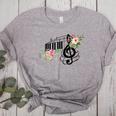Cut Music Teacher Shirt With a Piano Keys Notes And Flowers Women's Heather T-Shirt Athletic Heather Cut Music Teacher Shirt With a Piano Keys Notes And Flowers Women's Heather T-Shirt Athletic Heather