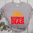 Cute Bilingual Spanish Teacher Buenos Dias Sunshine Women's Heather T-Shirt Athletic Heather Cute Bilingual Spanish Teacher Buenos Dias Sunshine Women's Heather T-Shirt Athletic Heather