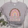 Cute Daycare Teacher Rainbow Leopard Print Childcare Worker Women's Heather T-Shirt Athletic Heather Cute Daycare Teacher Rainbow Leopard Print Childcare Worker Women's Heather T-Shirt Athletic Heather