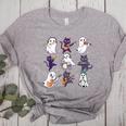 Cute Ghost Cat Playing Musical Halloween Music Teacher Women's Heather T-Shirt Athletic Heather Cute Ghost Cat Playing Musical Halloween Music Teacher Women's Heather T-Shirt Athletic Heather