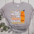Cute Teacher Halloween For Women Men Teacher Pumpkin Women's Heather T-Shirt Athletic Heather