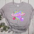 Cute Teacher Shirt 80's 90's Style Retro Old School Teacher For Men Women Women's Heather T-Shirt Athletic Heather Cute Teacher Shirt 80's 90's Style Retro Old School Teacher For Men Women Women's Heather T-Shirt Athletic Heather