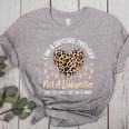 Daycare Provider Teacher Childcare Worker Leopard Heart Fun Women's Heather T-Shirt Athletic Heather