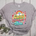 Daycare Teacher Daycare Provider Early Childhood Vibes Women's Heather T-Shirt Athletic Heather