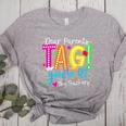 Dear Parents Tag You'Re It Love Teachers Last Day Of School Women's Heather T-Shirt Athletic Heather