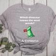 Dinosaur Thesaurus Grammar Joke Teacher Women's Heather T-Shirt Athletic Heather Dinosaur Thesaurus Grammar Joke Teacher Women's Heather T-Shirt Athletic Heather