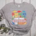 Dinosaurs Didnt Read Look What Happened To Them Cute Teacher Women's Heather T-Shirt Athletic Heather