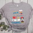 Disney Minnie Mouse Beautiful Day For Learning Teacher's Day Women's Heather T-Shirt Athletic Heather Disney Minnie Mouse Beautiful Day For Learning Teacher's Day Women's Heather T-Shirt Athletic Heather