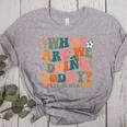 What Are We Doing Today Physical Education PE Teacher Women Women's Heather T-Shirt Athletic Heather What Are We Doing Today Physical Education PE Teacher Women Women's Heather T-Shirt Athletic Heather
