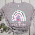 Early Headstart Cute Retro Rainbow Teachers Women's Heather T-Shirt Athletic Heather