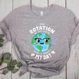 Earth Day Rotation Of The Earth Makes My Day Science Teacher Women's Heather T-Shirt Athletic Heather