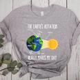 Earth Rotation Earth Day Science Teacher Kids Women Women's Heather T-Shirt Athletic Heather Earth Rotation Earth Day Science Teacher Kids Women Women's Heather T-Shirt Athletic Heather