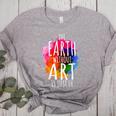 Earth Without Art Is Just Eh Painting Artist Pun Art Teacher Women's Heather T-Shirt Athletic Heather Earth Without Art Is Just Eh Painting Artist Pun Art Teacher Women's Heather T-Shirt Athletic Heather