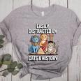 Easily Distracted By Cats & History Teacher Women Men Women's Heather T-Shirt Athletic Heather Easily Distracted By Cats & History Teacher Women Men Women's Heather T-Shirt Athletic Heather