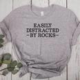 Easily Distracted By Rocks Rock Lover Geology Teacher Women's Heather T-Shirt Athletic Heather Easily Distracted By Rocks Rock Lover Geology Teacher Women's Heather T-Shirt Athletic Heather